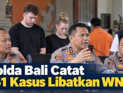 Polda Bali Catat 161 Kasus Libatkan WNA