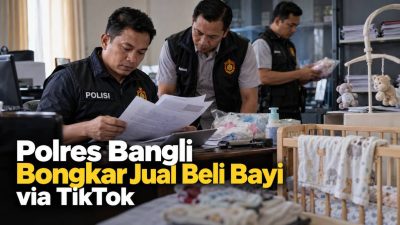 Polres Bangli Bongkar Jual Beli Bayi via TikTok