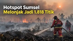 Hotspot Sumsel Melonjak Jadi 1.818 Titik